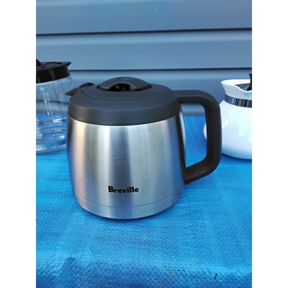 Breville Thermal Coffee Carafe Stainless Steel Replacement Pitcher 12 Cup Lid